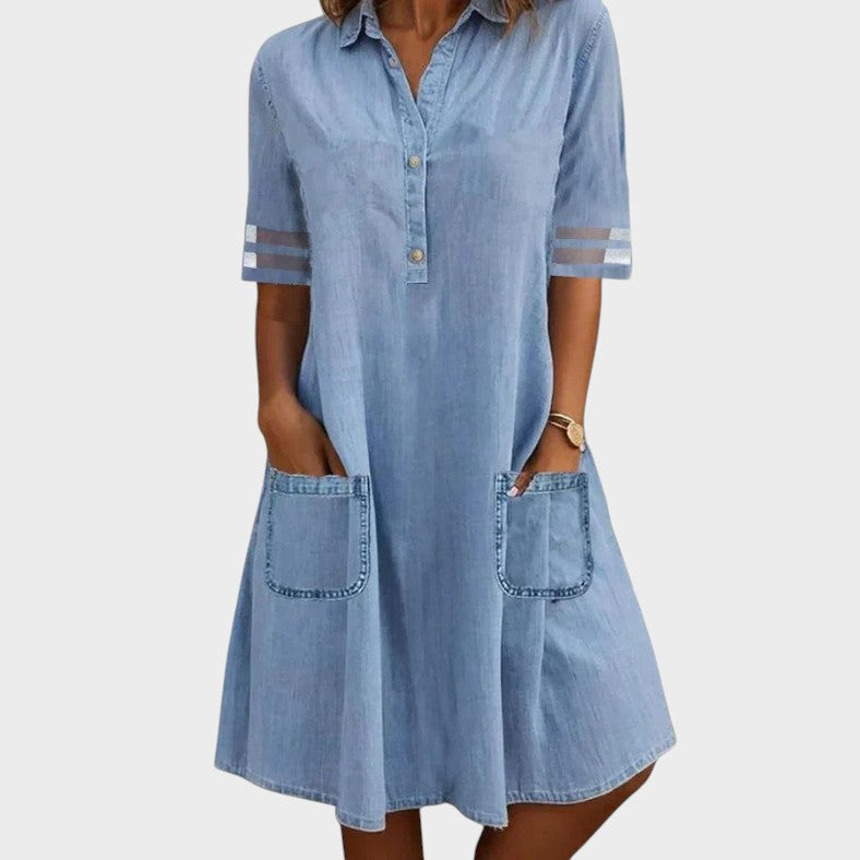 ESTRID | Minikjole i denim med sidelommer