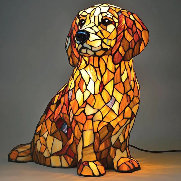 Spirituel Golden Retriever Figur Lys
