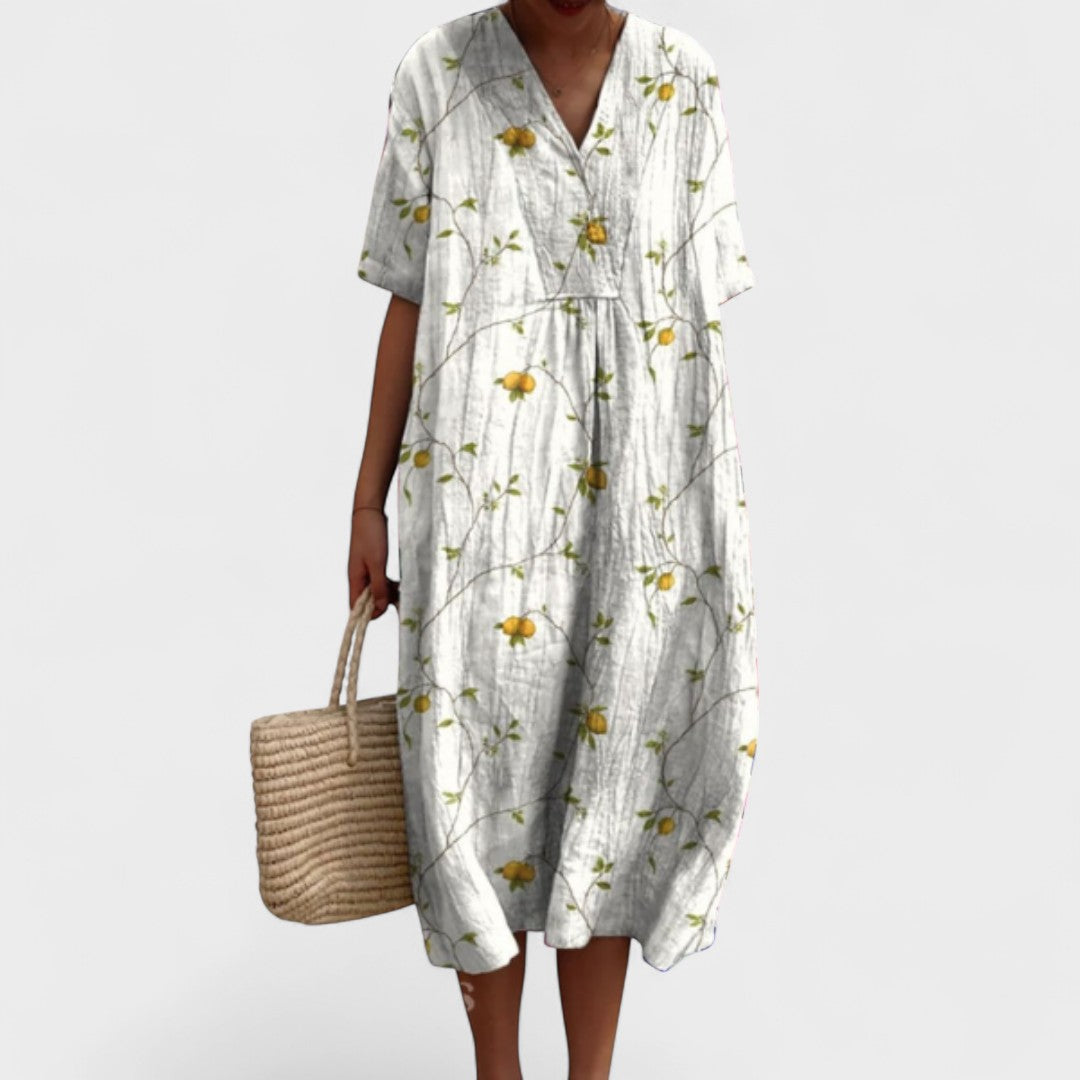 ODA | Elegant blomstret kjole