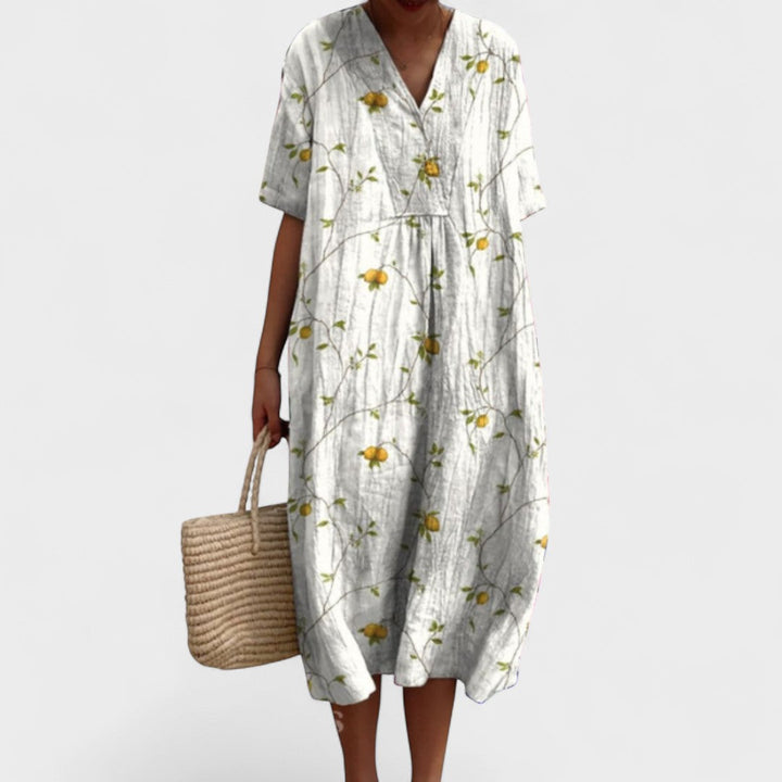 ODA | Elegant blomstret kjole