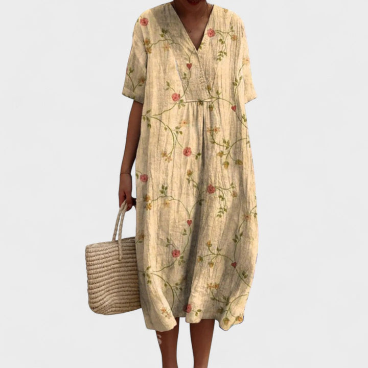 ODA | Elegant blomstret kjole
