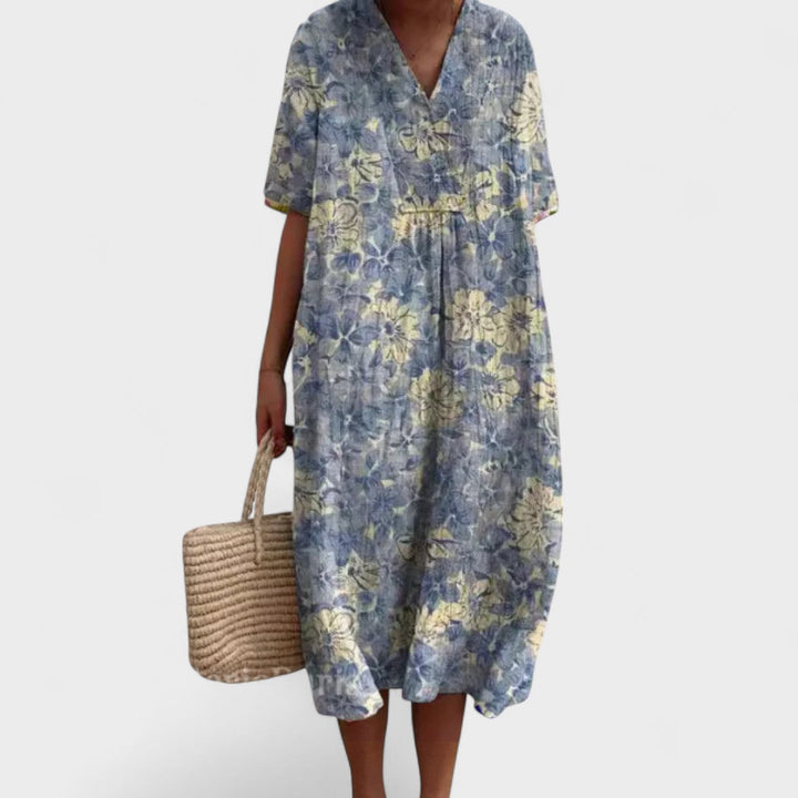 ODA | Elegant blomstret kjole