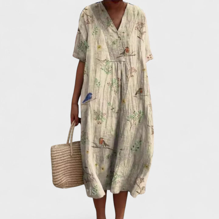 ODA | Elegant blomstret kjole