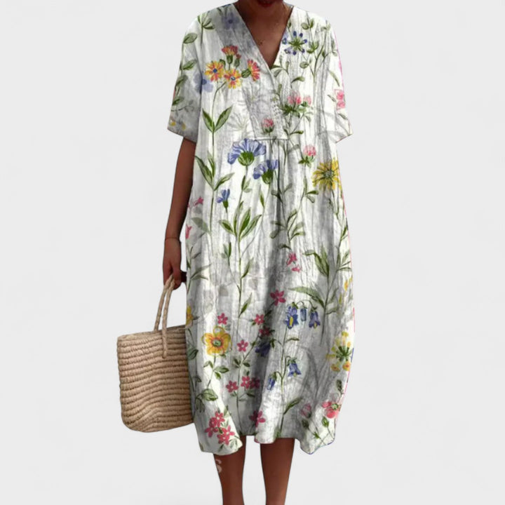 ODA | Elegant blomstret kjole