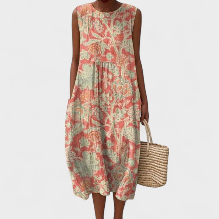 KARLA | Vintage kjole med blomster