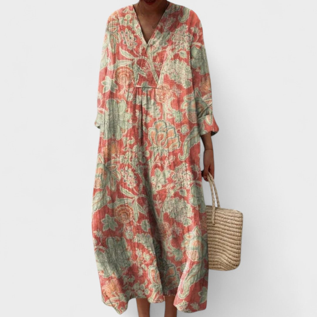 KARLA | Vintage kjole med blomster