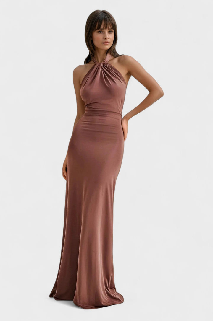 BENEDICTE | Halter Maxi kjole