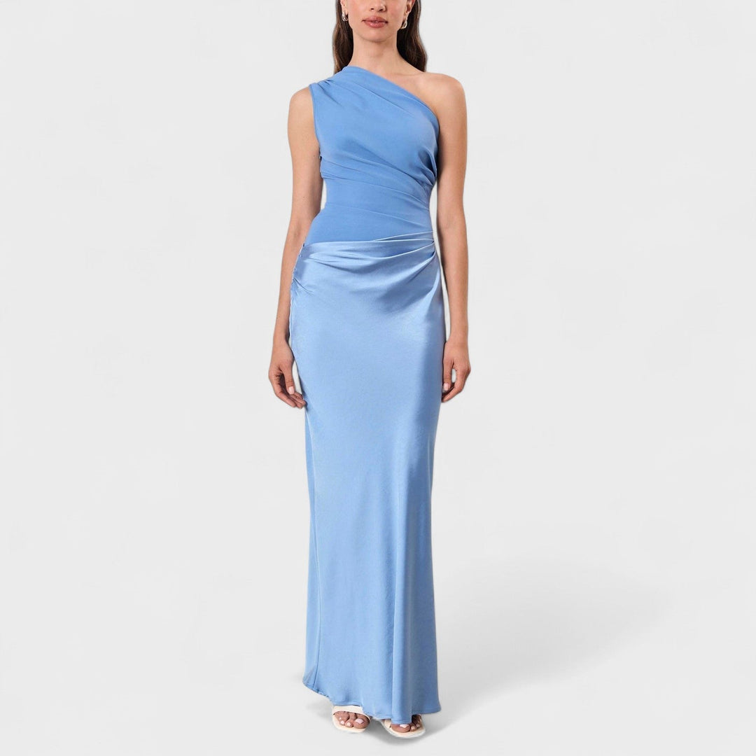 ERNA | Elegant plisseret maxikjole
