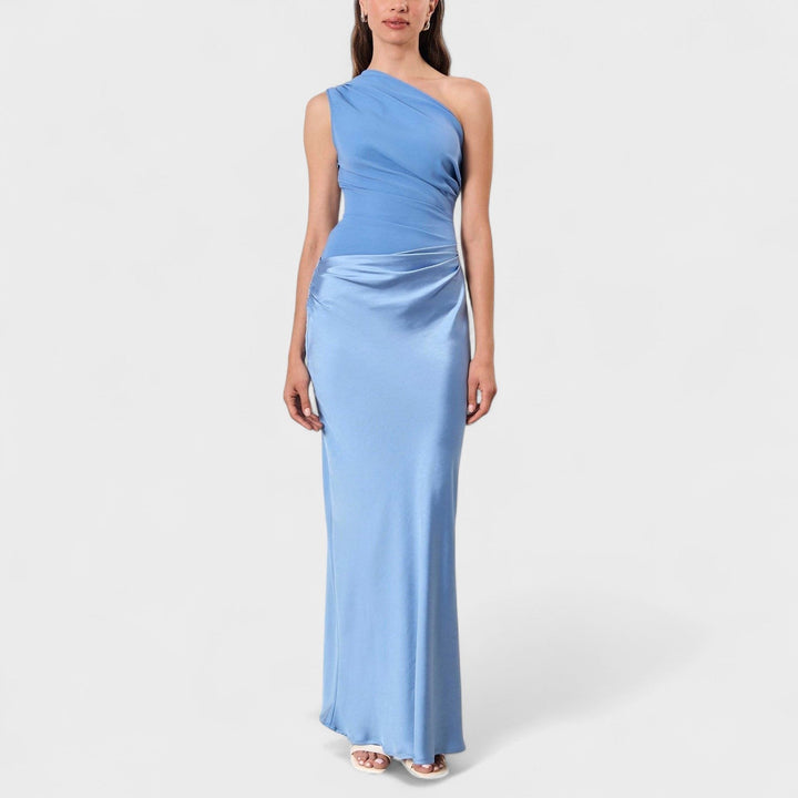 ERNA | Elegant plisseret maxikjole