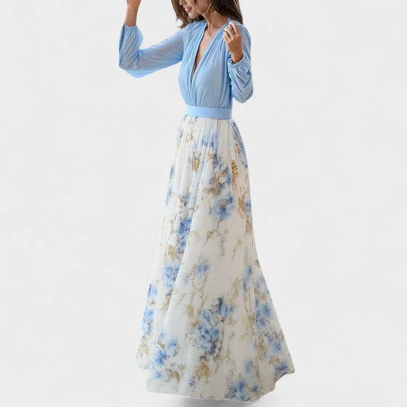 BERTHA | Blomstret maxikjole