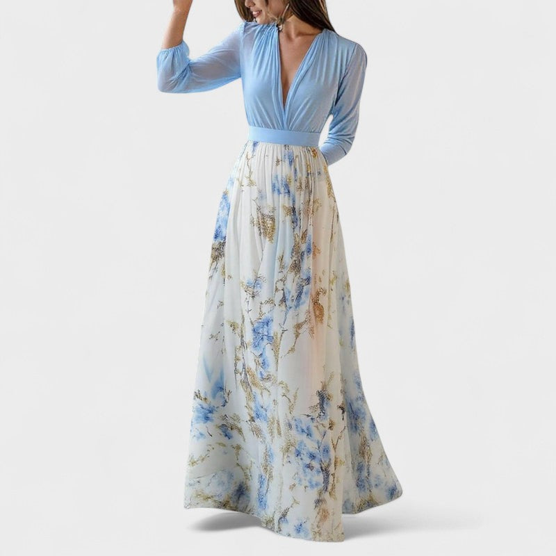 BERTHA | Blomstret maxikjole