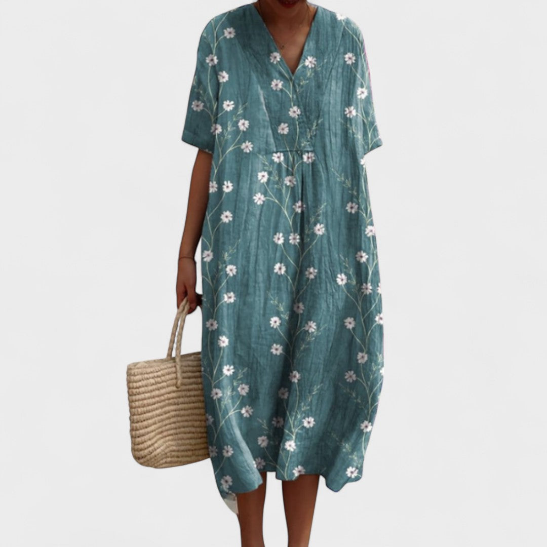 ODA | Elegant blomstret kjole
