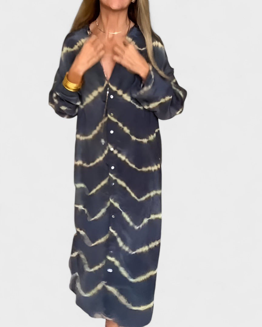 KIM | Boho stribet maxi-kjole