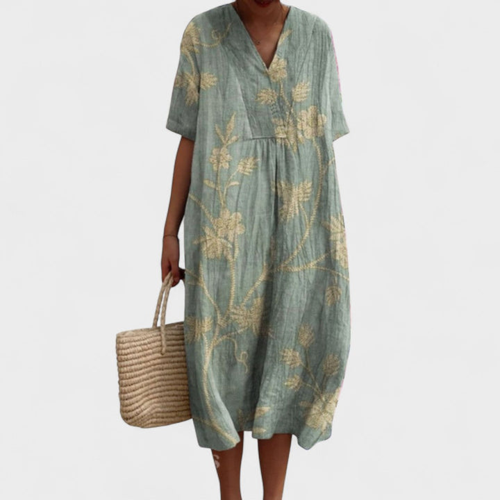 ODA | Elegant blomstret kjole