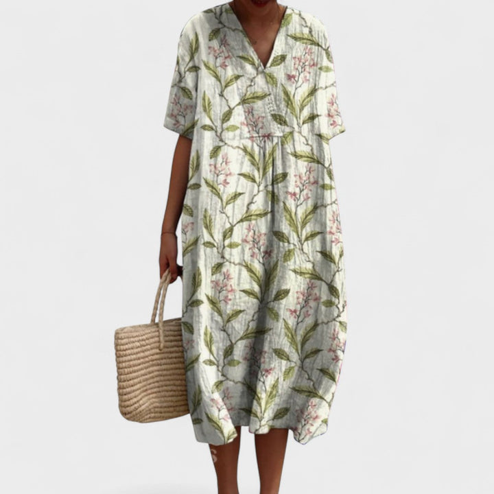 ODA | Elegant blomstret kjole