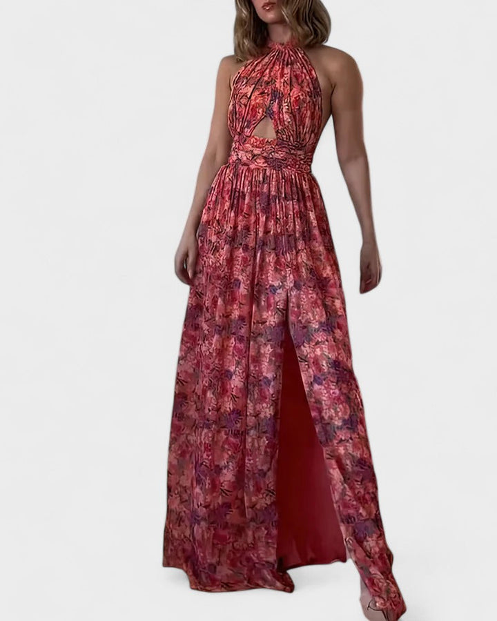 ANJA | Maxikjole med blomsterprint