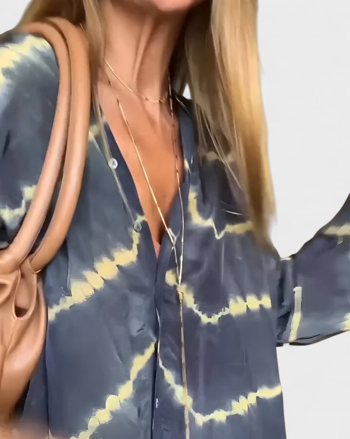 KIM | Boho stribet maxi-kjole