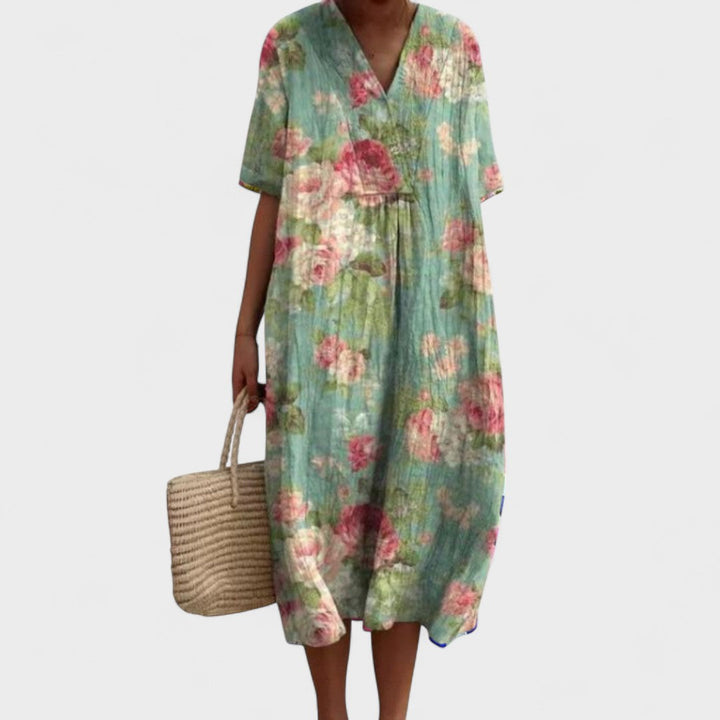ODA | Elegant blomstret kjole