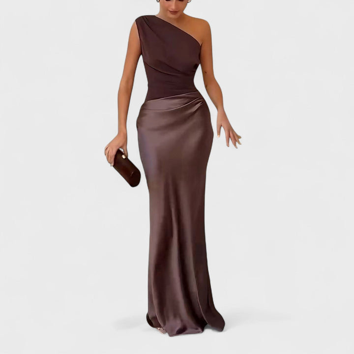 ERNA | Elegant plisseret maxikjole