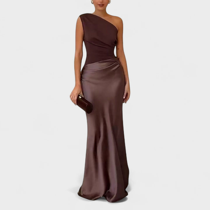 ERNA | Elegant plisseret maxikjole