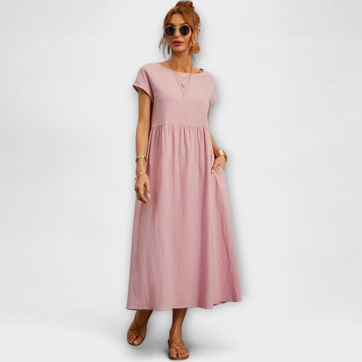 KITTY | Elegant og farverig kjole