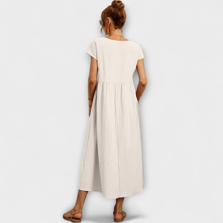 KITTY | Elegant og farverig kjole