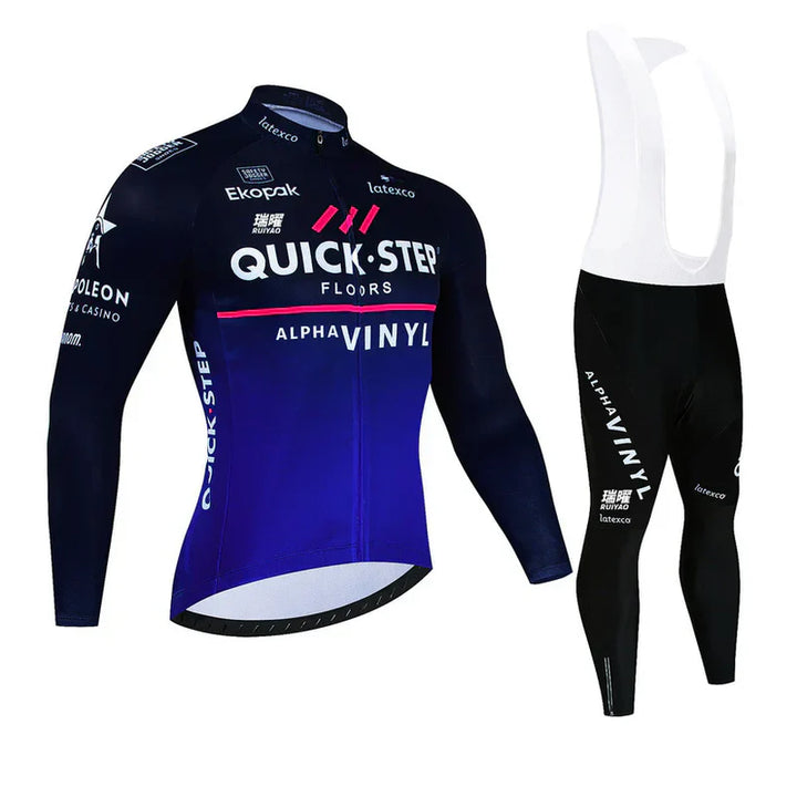 Quick Step - Langærmet Pro Cycling-beklædningssæt