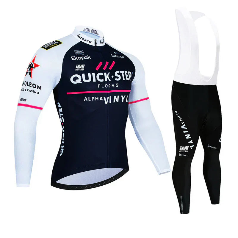 Quick Step - Langærmet Pro Cycling-beklædningssæt