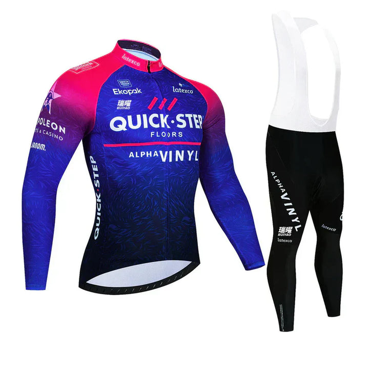 Quick Step - Langærmet Pro Cycling-beklædningssæt