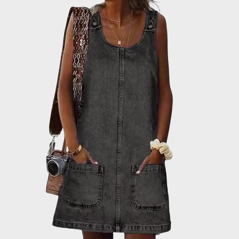 Beate® | Blød Denim Kjole