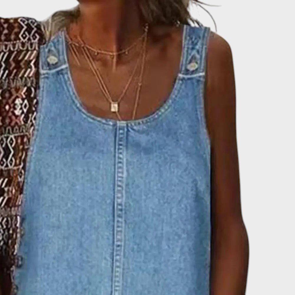 Beate® | Blød Denim Kjole