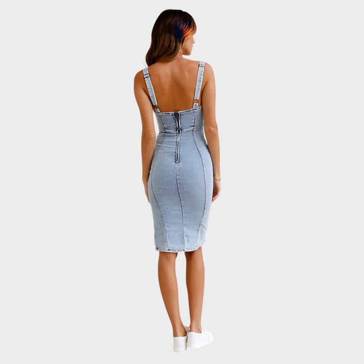 Eva™ | Elegant Denim Kjole