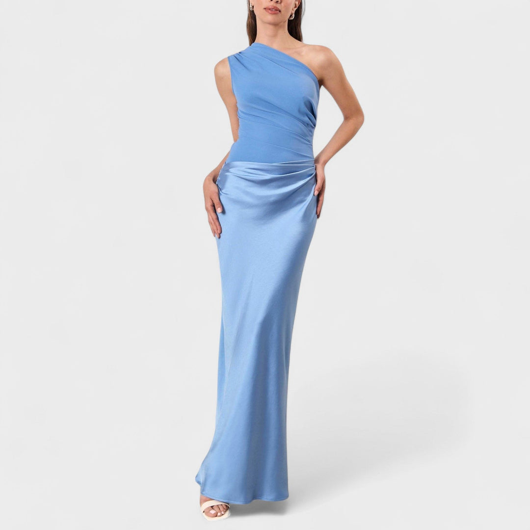 ERNA | Elegant plisseret maxikjole