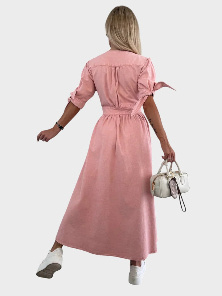 Ava™ | Strålende Denimkjole