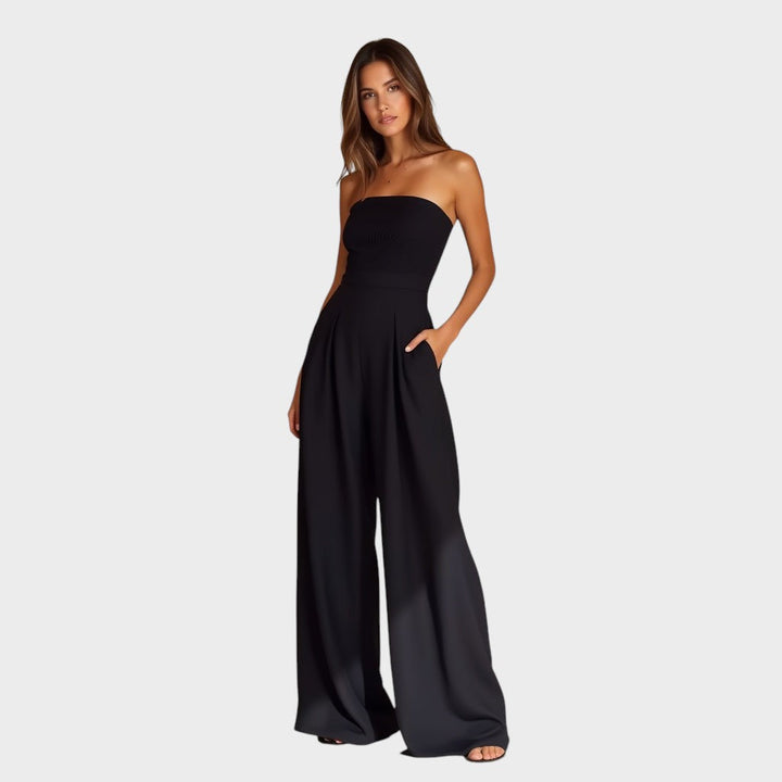 CLARA | Stilfuld stropløs jumpsuit