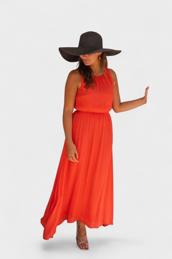 DAGNY | Sommerkjolen Orange