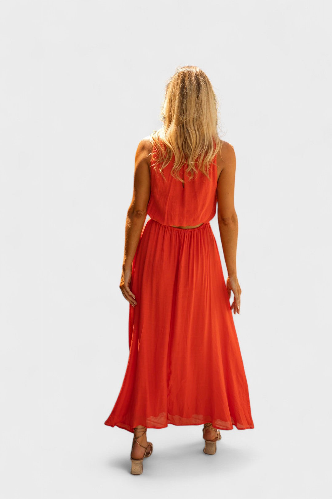 DAGNY | Sommerkjolen Orange